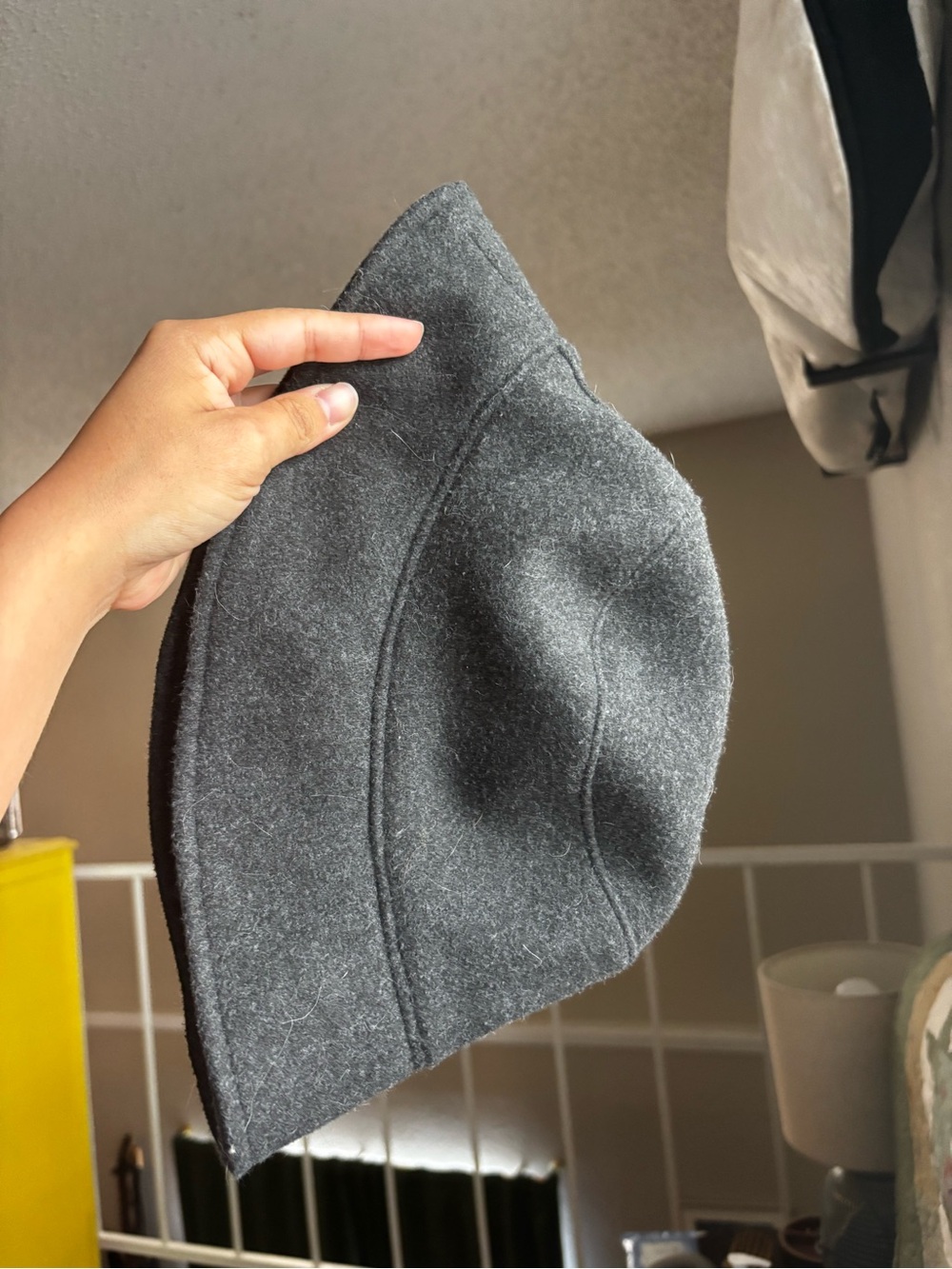 Universal Thread Charcoal Gray Wool-Style Bucket Hat - Women's Accessories